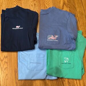 Vineyard Vines T-Shirt Collection - Navy, Light Blue, Green, Blue